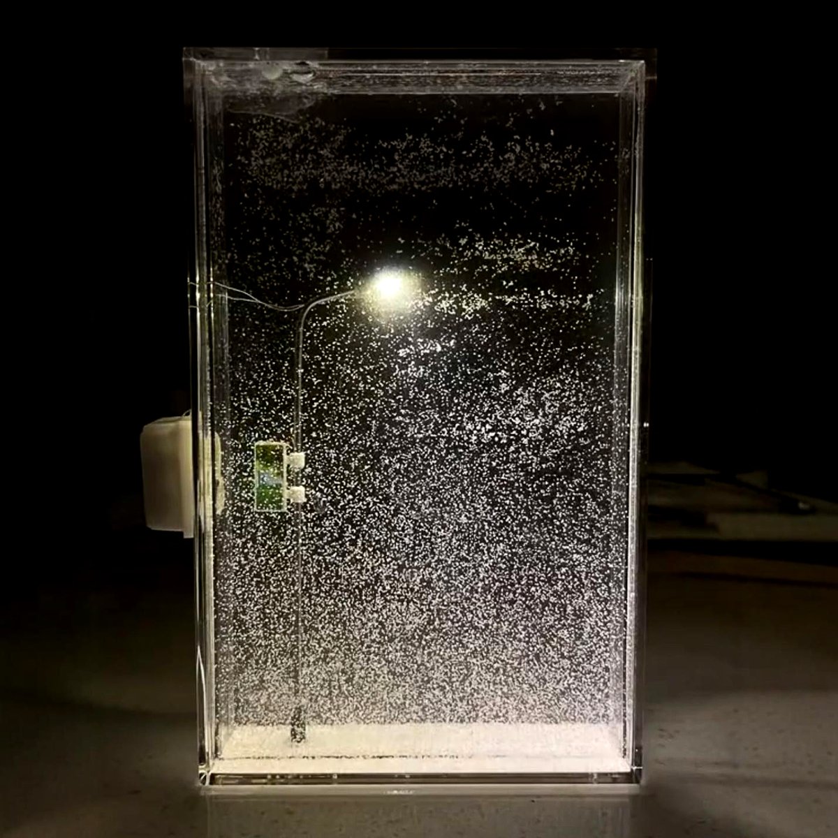 Magic snowy landscape night light